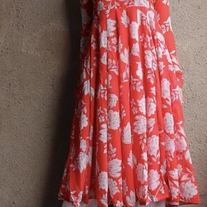 Chiffon floral kurta dress
